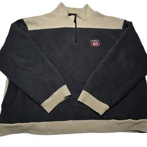 Vintage Tommy Hilfiger 85 Patch Logo 1/4 Zip Sweatshirt 90s Men's 2XL